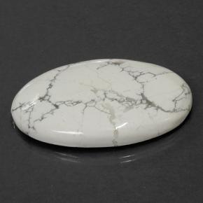 Howlite Multicolore Bianco naturale da 82.30 ct, Taglio ovale, Opaco
