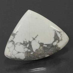 Howlite multicolore bianco naturale da 103,42 ct, taglio a pera, opaco