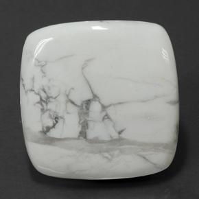 Howlite naturale bianco da 78,87 ct, taglio a cuscino, opaco