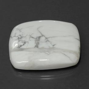 Howlite naturale bianco da 78,87 ct, taglio a cuscino, opaco