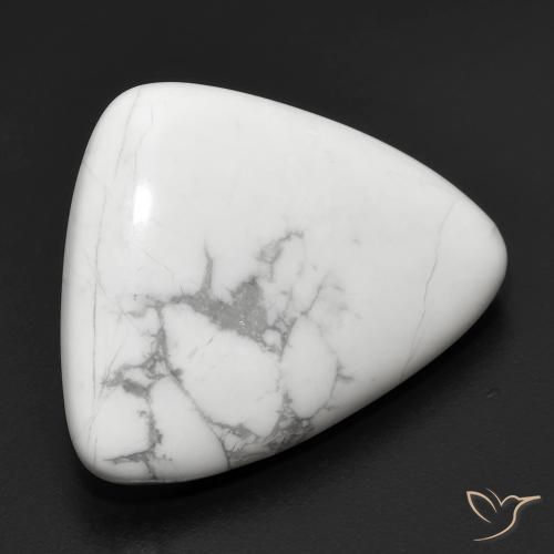 Howlite Bianco grigio naturale da 17.01 ct, Taglio a fantasia, Opaco