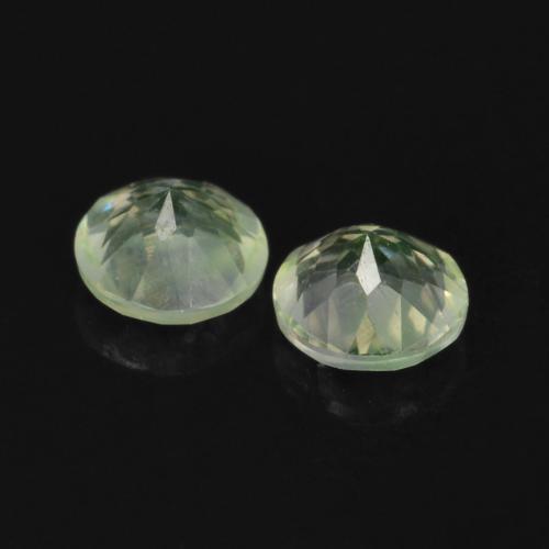 Gemme di Opale ialite Verde chiaro naturale da 0.19 ct, Taglio rotondo, Trasparente