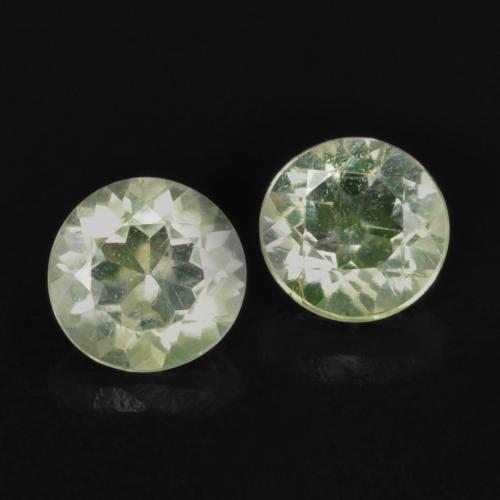 Gemme di Opale ialite Verde chiaro naturale da 0.23 ct, Taglio rotondo, Trasparente