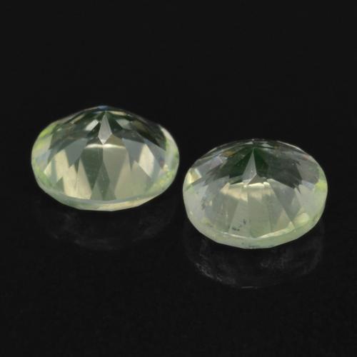Gemme di Opale ialite Verde chiaro naturale da 0.26 ct, Taglio rotondo, Trasparente