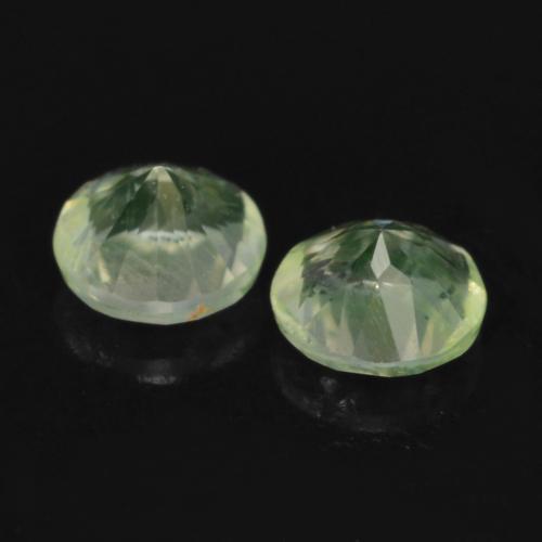 Gemme di Opale ialite Verde chiaro naturale da 0.23 ct, Taglio rotondo, Trasparente