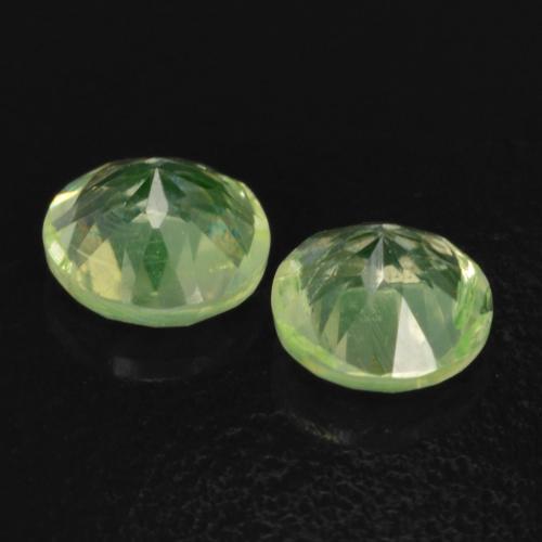 Gemme di Opale ialite Verde chiaro naturale da 0.27 ct, Taglio rotondo, Trasparente