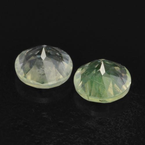 Gemme di Opale ialite Verde chiaro naturale da 0.24 ct, Taglio rotondo, Trasparente