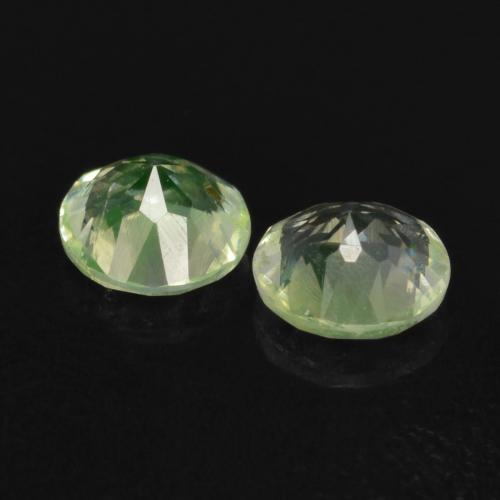 Gemme di Opale ialite Verde chiaro naturale da 0.22 ct, Taglio rotondo, Trasparente