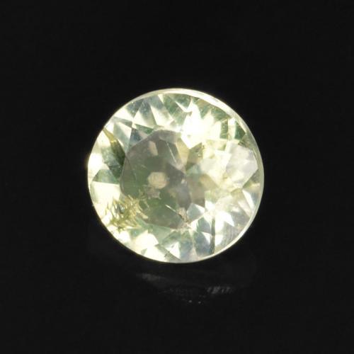 Opale ialite naturale verde da 0,10 ct, taglio rotondo, trasparente