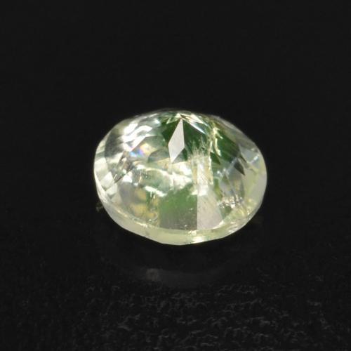 Opale ialite naturale verde da 0,10 ct, taglio rotondo, trasparente