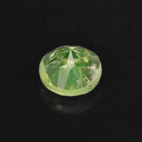 Opale ialite Verde chiaro naturale da 0.09 ct, Taglio rotondo, Traslucido