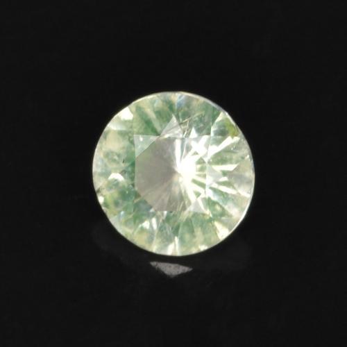 Opale ialite Verde chiaro naturale da 0.09 ct, Taglio rotondo, Trasparente