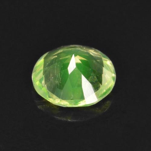 Opale ialite naturale verde da 0,12 ct, taglio rotondo, trasparente