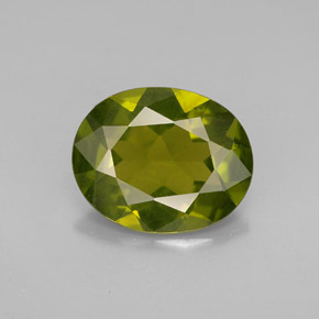 Idocrasio naturale verde da 2,18 ct, taglio ovale, VVS-VS