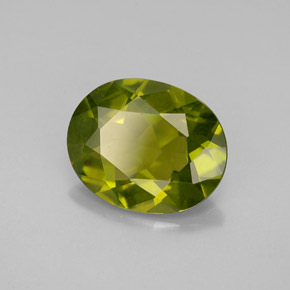 Idocrasio naturale verde da 2,18 ct, taglio ovale, VVS-VS