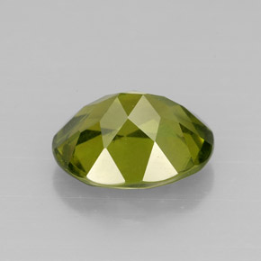 Idocrasio verde oliva naturale da 3,09 ct, taglio ovale, VS