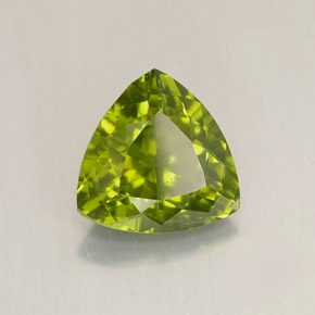 Idocrasio Verde oliva naturale da 1.70 ct, Taglio trillion, VS-SI