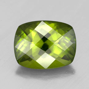 Idocrasio naturale verde da 2,45 ct, taglio a cuscino, VS