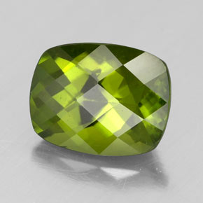 Idocrasio naturale verde da 2,45 ct, taglio a cuscino, VS