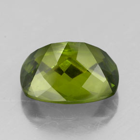 Idocrasio naturale verde da 2,45 ct, taglio a cuscino, VS