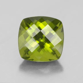Idocrasio Verde oliva naturale da 2.66 ct, Taglio a cuscino, VS