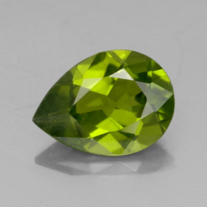 Idocrasio naturale verde da 1,83 ct, taglio a pera, VS-SI