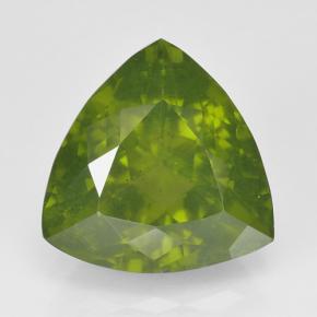 Idocrasio Verde oliva naturale da 3.40 ct, Taglio trillion, VS