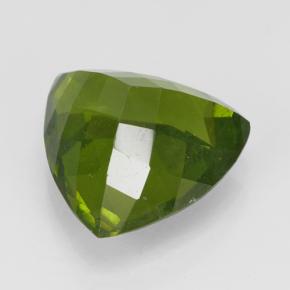 Idocrasio Verde oliva naturale da 3.40 ct, Taglio trillion, VS