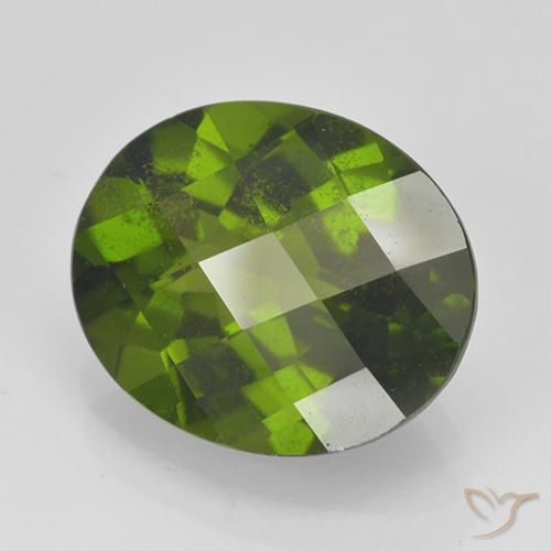 Idocrasio naturale verde da 4,00 ct, taglio ovale, VS