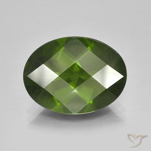 6.65ct Naturale Alghe Verdi Idocrasio, Ovale, VS