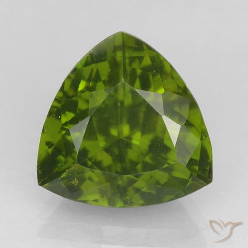 Idocrasio Verde medio naturale da 5.16 ct, Taglio trillion, VS