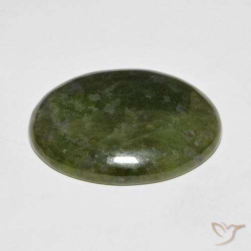 Idocrasio Verde caldo naturale da 47.13 ct, Ovale, Opaco