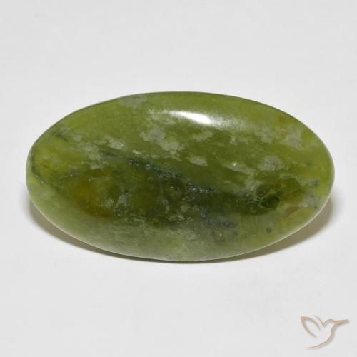 38.90ct Naturale Terra Verde Idocrasio, Ovale, Opaco