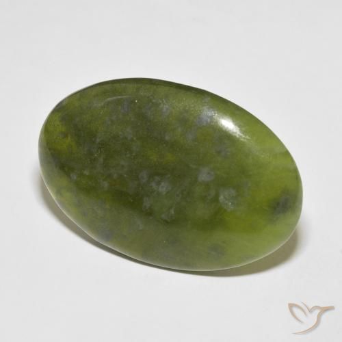 Idocrasio Terra Verde naturale da 35.26 ct, Ovale, Opaco