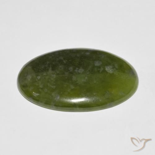 Idocrasio Terra Verde naturale da 35.26 ct, Ovale, Opaco
