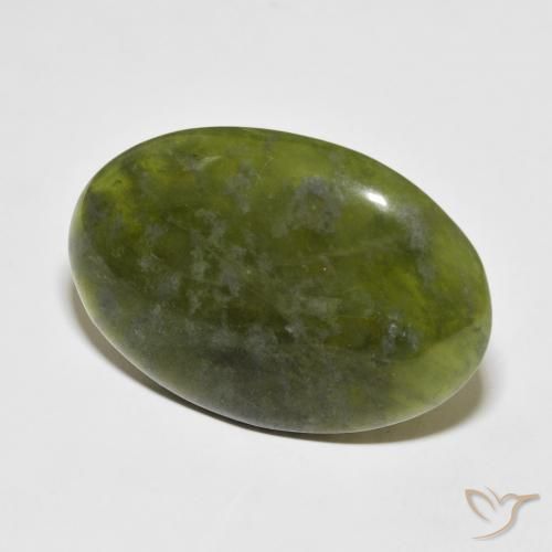 Idocrasio Terra Verde naturale da 39.68 ct, Ovale, Opaco