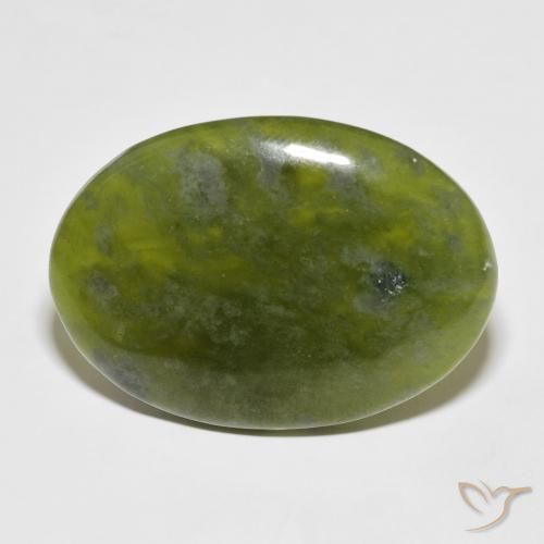 39.90ct Naturale Verde medio Idocrasio, Ovale, Opaco