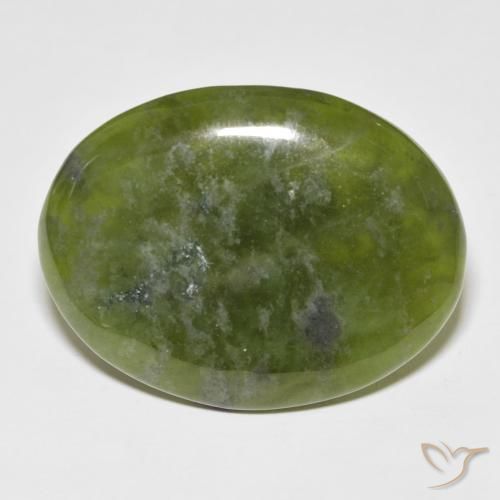 33.41ct Naturale Verde caldo Idocrasio, Ovale, Opaco