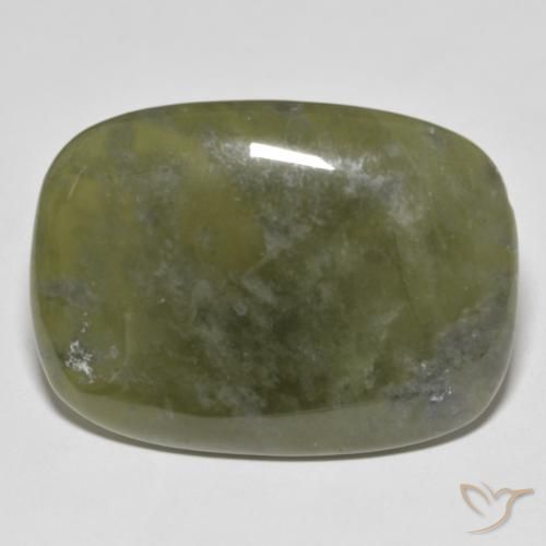 41.69ct Naturale Verde caldo Idocrasio, Cuscino, Opaco