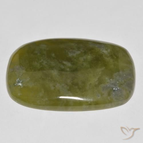 Idocrasio Verde caldo naturale da 41.69 ct, Cuscino, Opaco