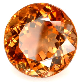 Topazio imperiale naturale arancione da 45,11 ct, taglio rotondo, VVS