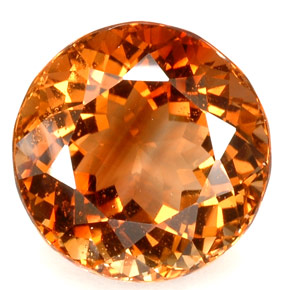 Topazio imperiale naturale arancione da 45,11 ct, taglio rotondo, VVS