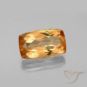 Topazio imperiale Marrone arancio naturale da 5.45 ct, Cuscino, VVS