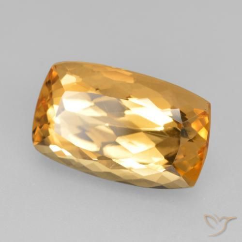 Topazio imperiale Arancione brillante naturale da 4.48 ct, Cuscino, VVS