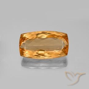 6.99ct Naturale Arancio Medio Topazio Imperiale, Cuscino, VVS