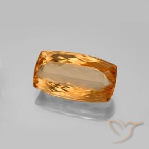 Topazio imperiale Arancio Medio naturale da 6.99 ct, Cuscino, VVS