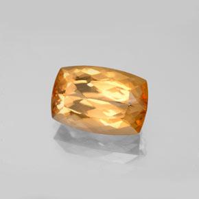 Topazio imperiale Arancio Intenso naturale da 4.63 ct, Taglio a cuscino, VVS