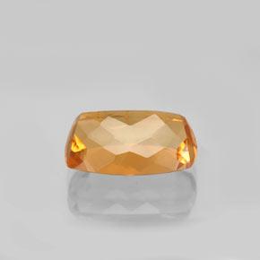 Topazio imperiale Arancio Intenso naturale da 4.63 ct, Taglio a cuscino, VVS
