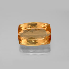 Topazio imperiale naturale arancione da 5,91 ct, taglio a cuscino, VVS
