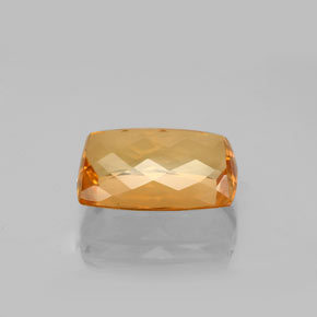 Topazio imperiale naturale arancione da 5,91 ct, taglio a cuscino, VVS